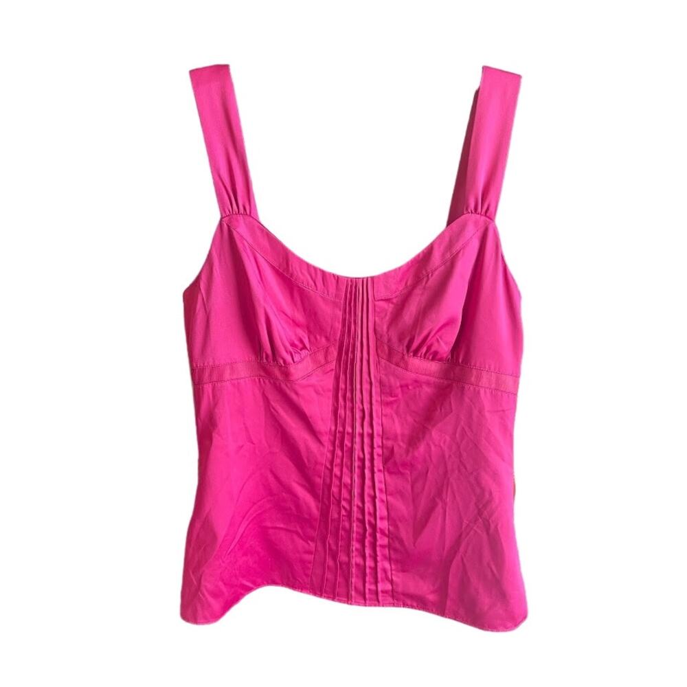 Ann Taylor Loft "Satin" Tank Top with Pin Tuck Details Size‎ 6 NWT